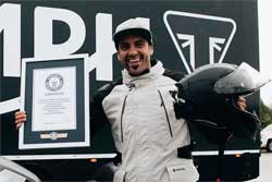Иван Сервантес побил рекорд суточного пробега на мотоцикле